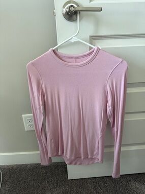 lululemon athletica Soft Pink Long-Sleeve Crew